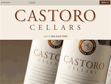 Tablet Screenshot of castorocellars.com